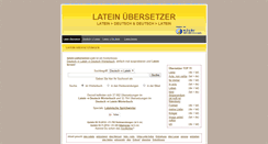 Desktop Screenshot of latein-uebersetzer.com